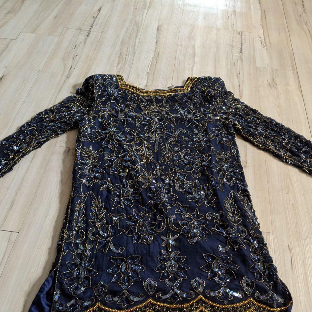 Vintage Nina couture women’s top‎ dress silk medium